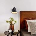 LAMPAMI - lampa ścienna, kinkiet do salonu, kinkiet do czytania, kinkiet do sypialni, lampa na ścianę, czarny kinkiet z włącznikiem, kinkiet ścienny czarny Astama 1xE27