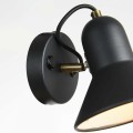 LAMPAMI - lampa ścienna, kinkiet do salonu, kinkiet do czytania, kinkiet do sypialni, lampa na ścianę, czarny kinkiet z włącznikiem, kinkiet ścienny czarny Astama 1xE27