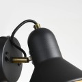 LAMPAMI - lampa ścienna, kinkiet do salonu, kinkiet do czytania, kinkiet do sypialni, lampa na ścianę, czarny kinkiet z włącznikiem, kinkiet ścienny czarny Astama 1xE27