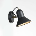LAMPAMI - lampa ścienna, kinkiet do salonu, kinkiet do czytania, kinkiet do sypialni, lampa na ścianę, czarny kinkiet z włącznikiem, kinkiet ścienny czarny Astama 1xE27