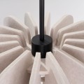 LAMPAMI - beżowa lampa wisząca pojedyncza, nowoczesna lampa do salonu, lampa dziecięca, lampa do pokoju dziewczynki, modna lampa do salonu MULA 45