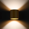 LAMPAMI - kinkiet nowoczesny, kinkiet do salonu, lampa na korytarz, kinkiet ścienny ORBIS 1 złoty
