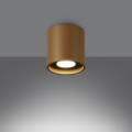 LAMPAMI - lampa sufitowa tuba, tuby sufitowe, lampa punktowa tuba, tuba sufitowa, złota lampa sufitowa plafon sufitowy, oświetlenie punktowe natynkowe