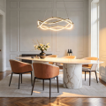 LAMPAMI - lampa ledowa, żyrandol ledowy, nowoczesny żyrandol do salonu, żyrandol led do salonu, lampa ledowa do salonu, lampa do jadalni nad stół, żyrandol w stylu glamour Infania 32 cm LED CCT