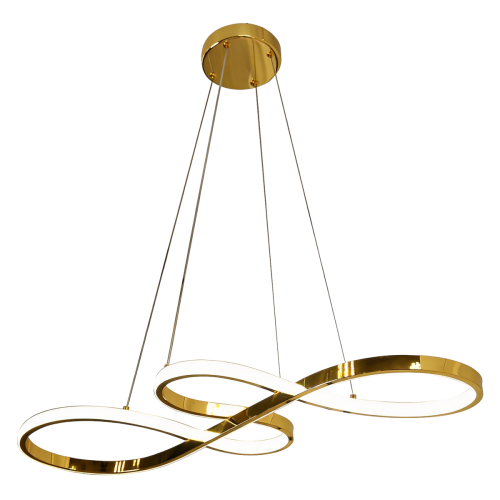 LAMPAMI - lampa ledowa, żyrandol ledowy, żyrandol led do salonu, lampa ledowa do salonu, lampa do jadalni nad stół, żyrandol w stylu glamour, lampa wisząca Twist 50 cm LED CCT
