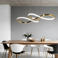 LAMPAMI - lampa ledowa, żyrandol ledowy, żyrandol led do salonu, lampa ledowa do salonu, lampa do jadalni nad stół, żyrandol w stylu glamour, lampa wisząca Twist 50 cm LED CCT