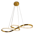 LAMPAMI - lampa ledowa, żyrandol ledowy, żyrandol led do salonu, lampa ledowa do salonu, lampa do jadalni nad stół, żyrandol w stylu glamour, lampa wisząca Twist 50 cm LED CCT