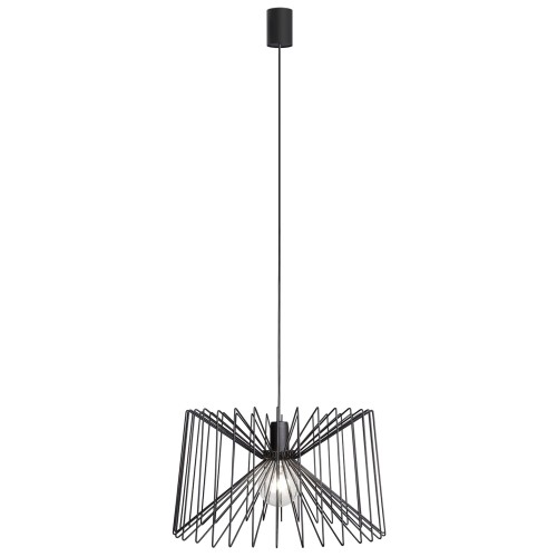 LAMPAMI - metalowa lampa wisząca, lampa wisząca nad stół, żyrandol do kuchni, lampa do salonu loft, czarna lampa nad stół do jadalni loft NESS NOWODVORSKI