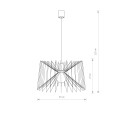 LAMPAMI - czarna lampa nad stół do jadalni loft NESS NOWODVORSKI szkic
