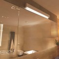 LAMPAMI - kinkiet łazienkowy, kinkiet nad lustro, kinkiet nowoczesny biały, kinkiet IP44, kinkiet biały Ibros 93 cm  IP44 LED CCT