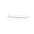 LAMPAMI - kinkiet IP44 Ibros 93 cm  IP44 LED CCT szkic