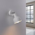 LAMPAMI - kinkiet nowoczesny, kinkiet ścienny, biała lampa na ścianę, kinkiet do salonu, kinkiet ścienny do czytania ELBA