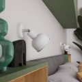 LAMPAMI - kinkiet nowoczesny, kinkiet ścienny, biała lampa na ścianę, kinkiet do salonu, kinkiet ścienny do czytania ELBA
