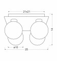 LAMPAMI - lampa sufitowa srebrna ODEN szkic