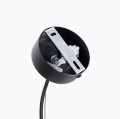LAMPAMI - lampa wisząca pojedyncza, nowoczesna lampa do salonu, długa lampa sufitowa czarna z drewnem, lampa wisząca GABBIA 35
