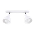 LAMPAMI - lampa na sufit, podwójna lampa regulowana, biała lampa sufitowa, oświetlenie kuchenne, oświetlenie korytarza plafon sufitowy ELBA 2