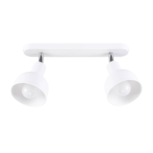 LAMPAMI - lampa na sufit, podwójna lampa regulowana, biała lampa sufitowa, oświetlenie kuchenne, oświetlenie korytarza plafon sufitowy ELBA 2