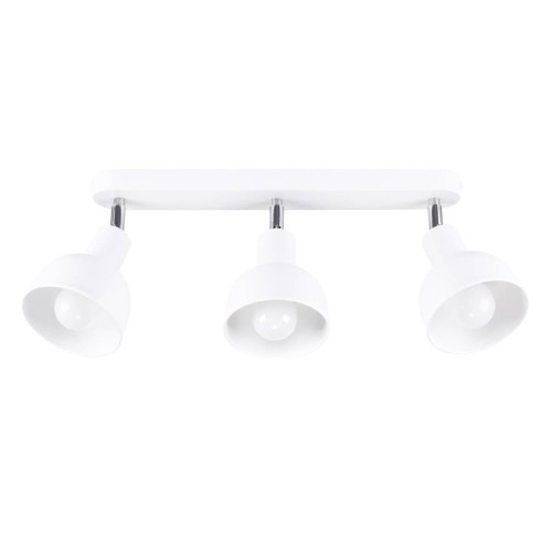 LAMPAMI - lampa na sufit, potrójna lampa regulowana, biała lampa sufitowa, oświetlenie kuchenne, oświetlenie korytarza plafon sufitowy ELBA 3
