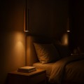 LAMPAMI - złota tuba wisząca, lampa wisząca złota, złota lampa wisząca nowoczesna, lampa wisząca złota pojedyncza, lampa wisząca do sypialni przy łóżku GENESIS BLACK GOLD 1xGU10