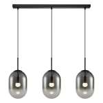 Lampa nad stół do jadalni czarna wisząca kule 133 cm 3xE14 ALIAS