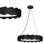 Czarna lampa ledowa do salonu 3000K SOHO BLACK 24W LED