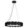 LAMPAMI - lampa ledowa wisząca, nowoczesny żyrandol do salonu, lampa wisząca ledowa, żyrandol do salonu żyrandol do sypialni SOHO BLACK 24W LED