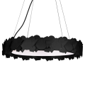 LAMPAMI - lampa ledowa wisząca, nowoczesny żyrandol do salonu, lampa wisząca ledowa, żyrandol do salonu żyrandol do sypialni SOHO BLACK 24W LED