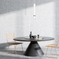 LAMPAMI - lampa tuba sufitowa wisząca pojedyncza, biała lampa wisząca nowoczesna, lampa nad wyspę Joker Biały / Chrom 1xGU10