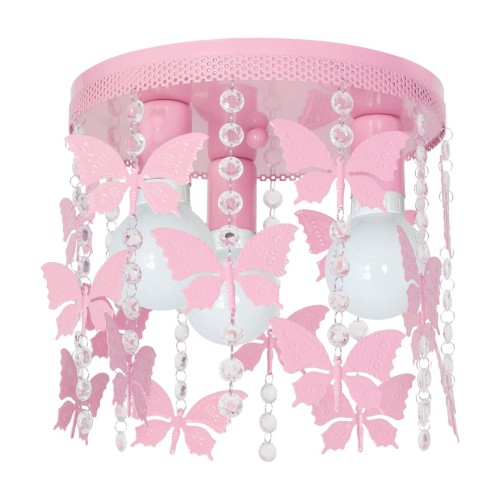 LAMPAMI - żyrandol dla dziewczynki, lampa dla dziewczynki, lampa do pokoju dziecięcego, różowa lampa wisząca ANGELICA 3xE27
