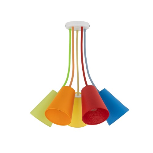 LAMPAMI - lampa dziecięca, lampa dla dziecka, lampa do pokoju dziecięcego, lampa kolorowa, żyrandol do pokoju dziecięcego WIRE COLOUR