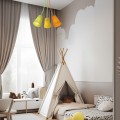 LAMPAMI - lampa dziecięca, lampa dla dziecka, lampa do pokoju dziecięcego, lampa kolorowa, żyrandol do pokoju dziecięcego WIRE COLOUR