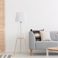 LAMPAMI - lampa podłogowa do salonu, lampa podłogowa do sypialni, lampa podłogowa nowoczesna, nowoczesna lampa stojąca podłogowa VAIO WHITE