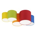 Kolorowa lampa sufitowa dla dziecka 5xE27 MONA KIDS