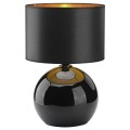 LAMPAMI - lampa stojąca czarna ze złotym, lampa do sypialni, ekskluzywna lampa stojąca nowoczesna, lampa nocna, lampa stojąca do salonu PALLA BLACK/GOLD