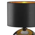 LAMPAMI - lampa stojąca czarna ze złotym, lampa do sypialni, ekskluzywna lampa stojąca nowoczesna, lampa nocna, lampa stojąca do salonu PALLA BLACK/GOLD