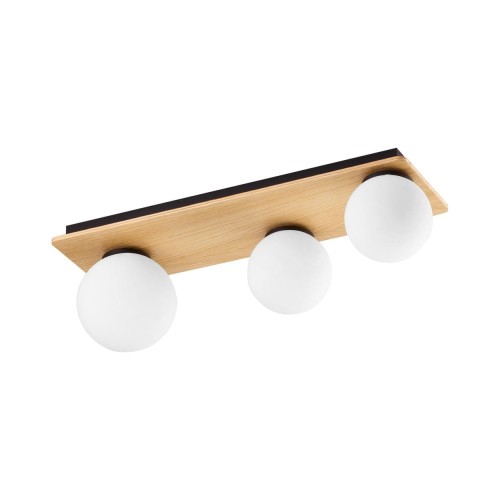 LAMPAMI - lampa sufitowa z drewnem, plafon sufitowy, lampa do kuchni z drewnem, lampa z drewnem, plafon z drewnem, plafon sufitowy z drewnem BIANCA WOOD
