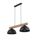 LAMPAMI - lampa z drewnem, lampa skandynawska, lampa do kuchni, żyrandol do jadalni i salonu, żyrandol nad stołem w jadalni, żyrandol do jadalni OSLO BLACK