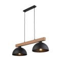 LAMPAMI - lampa z drewnem, lampa skandynawska, lampa do kuchni, żyrandol do jadalni i salonu, żyrandol nad stołem w jadalni, żyrandol do jadalni OSLO BLACK