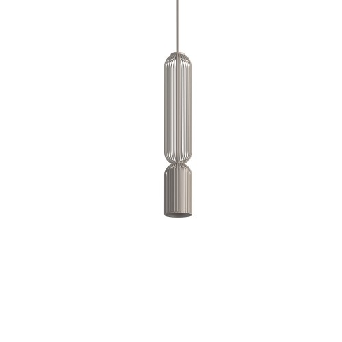 LAMPAMI - beżowa lampa wisząca pojedyncza, nowoczesna lampa do salonu, lampa nad wyspę, nowoczesna lampa do salonu SINGLES B