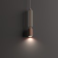 LAMPAMI - beżowa lampa wisząca pojedyncza, nowoczesna lampa do salonu, lampa nad wyspę, nowoczesna lampa do salonu SINGLES B