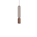 LAMPAMI - beżowa lampa wisząca pojedyncza, nowoczesna lampa do salonu, lampa nad wyspę, nowoczesna lampa do salonu SINGLES B
