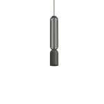  Pojedyncza lampa wisząca ozdobna 170 cm 1XGU10 R50 grafit jedwabisty SINGLES B 