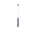 LAMPAMI - niebieska lampa wisząca pojedyncza, nowoczesna lampa do salonu, lampa nad wyspę, nowoczesna lampa do salonu SINGLES B