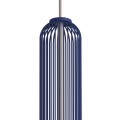 LAMPAMI - niebieska lampa wisząca pojedyncza, nowoczesna lampa do salonu, lampa nad wyspę, nowoczesna lampa do salonu SINGLES B