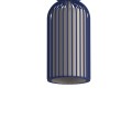 LAMPAMI - niebieska lampa wisząca pojedyncza, nowoczesna lampa do salonu, lampa nad wyspę, nowoczesna lampa do salonu SINGLES B