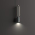 LAMPAMI - beżowa lampa wisząca pojedyncza, nowoczesna lampa do salonu, lampa nad wyspę, nowoczesna lampa do salonu SINGLES B