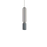 Pojedyncza lampa wisząca ozdobna 170 cm 1XGU10 R50 beżowa z grafitem SINGLES B 
