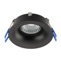 LAMPAMI - lampa sufitowa do łazienki, lampa do biura, oczko sufitowe czarne, czarna oprawa stropowa EYE IP 44
