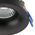 LAMPAMI - lampa sufitowa do łazienki, lampa do biura, oczko sufitowe czarne, czarna oprawa stropowa EYE IP 44