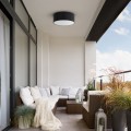 LAMPAMI - plafon łazienkowy IP44, lampa sufitowa do łazienki, lampa sufitowa łazienkowa, lampa łazienkowa, plafon sufitowy, lampa do kuchni LIVO BLACK S IP54
